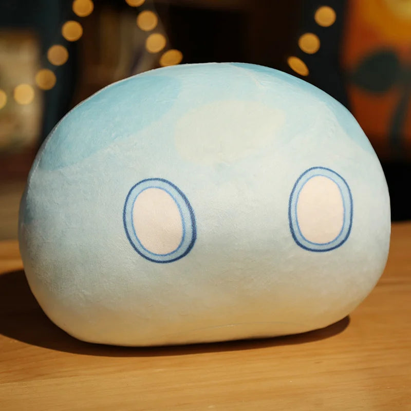 Kawaii Genshin Slime Pillow Genshin Impact Plush Cushion Cute Anime Game Stuffed Original God Cosplay Fans Peluche for Kid Gift