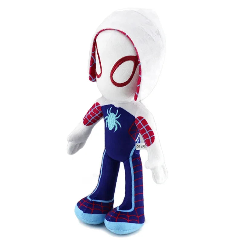 32CM Anime Avengers Spiderman Plush Toys Into the Spider-Verse Gwen Peter Parker Noir Dolls Soft Stuffed Toy For Kids Gift