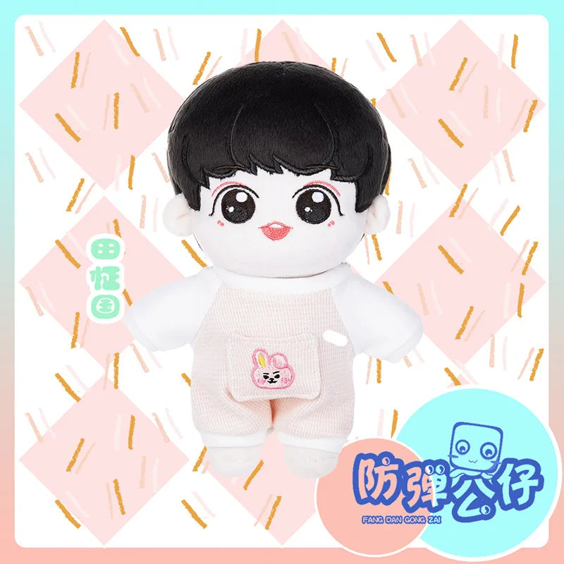 Kawaii Korean Male Star Cartoon Surrounding Combination Plush Toy Cute Doll Dress-up Doll Children's Birthday Gift