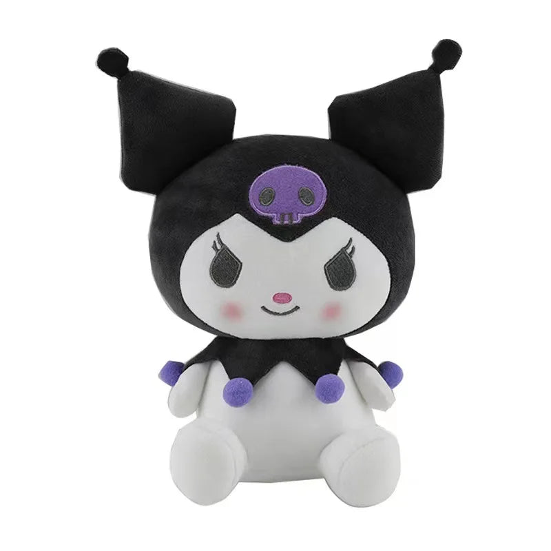 Hot 25cm Kawaii Sanrio Kuromi My Melody Cinnamoroll Plush Toys Doll Pillow Anime Cartoon Kids Gifts Room Decoration Dolls