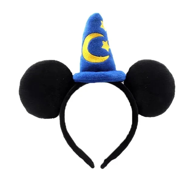 2024 Mickey Mouse Plush Magic House Disney Headwear Cosplay Decoration Christmas Party Cloth Hair Band Adult/Children