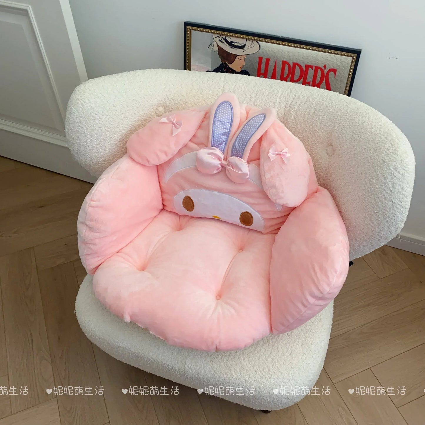 Comfortable My Melody Sweet Piano Sitting Cushion Chair Floor Warm Butt Lovely Stuffed Anime Japanese Style Seat Cushion Kawaii