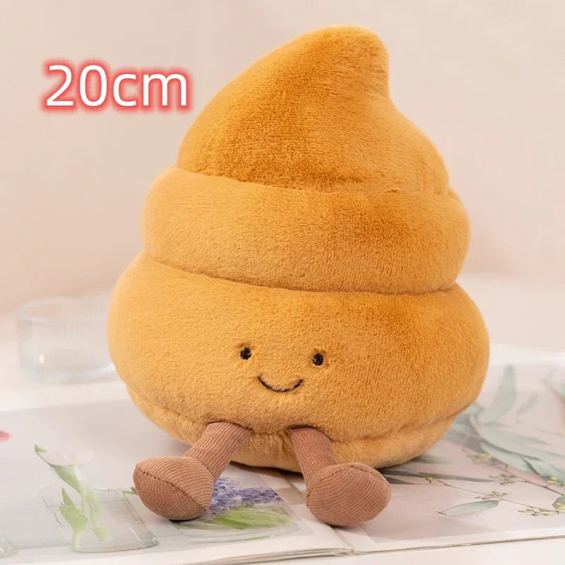 NEW Poop Roll Paper Toilet Cleaner Toilet Plush Toy Poop Stuffed Doll Christma Birthday Gifts Doll Home Decor