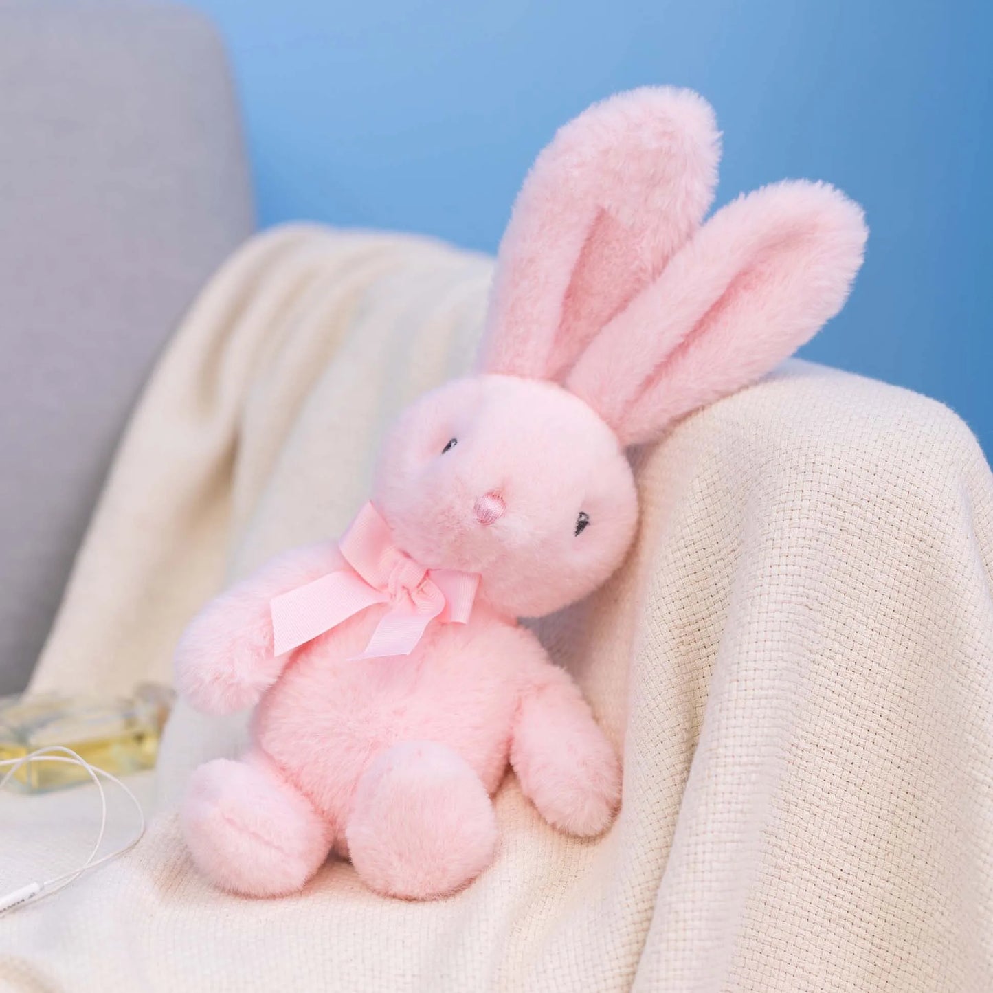 25cm Rabbit Doll Pillow Soft Plush Toys Long Ears Bunny Appease Toy For Kids Stuffed Animal Sleeping Mate Toys Wedding Oranment