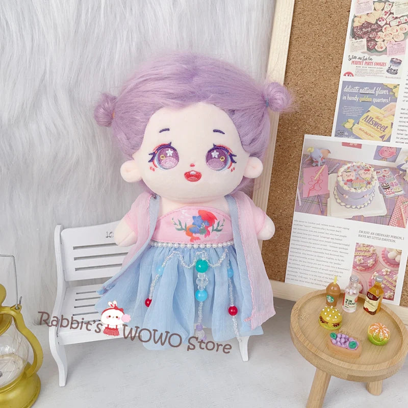 20cm IDol Doll Plush Star Dolls Cute Stuffed Dressing Figure Toys Cotton Doll Plushies Toys Fans Collection Gift Children Gifts