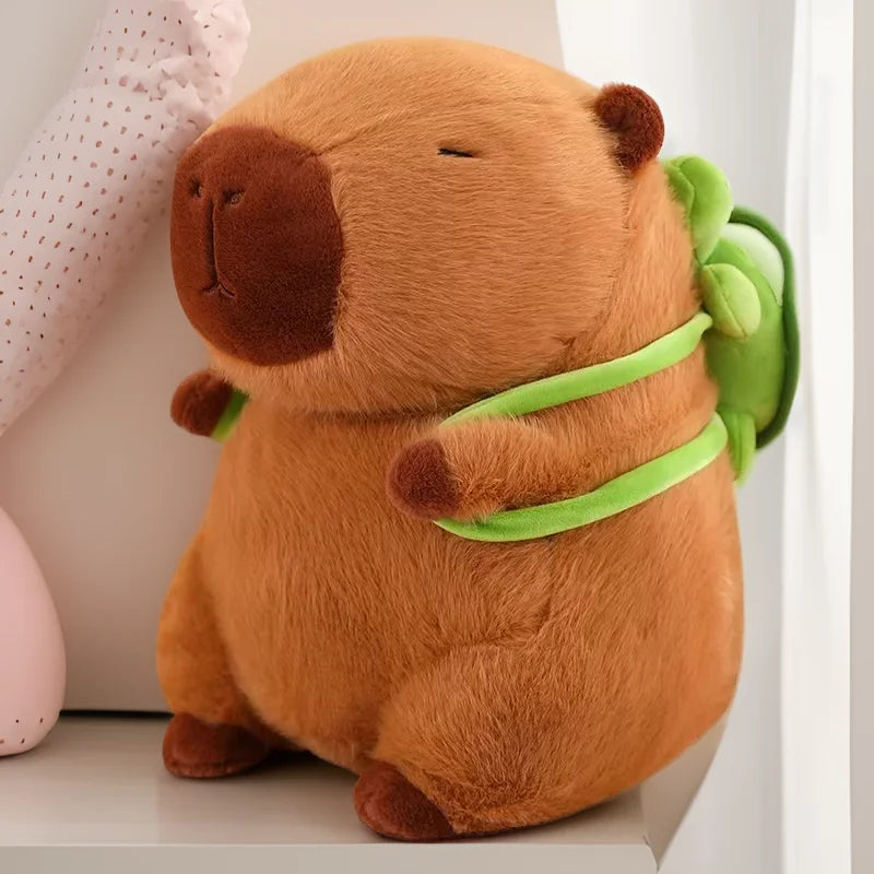 Cute Cartoon Capybara Pendant Plush Toy Doll Bag Hanging Ornaments Cute Kapila Keychain Doll Desktop Doll Ornaments Car Pendant