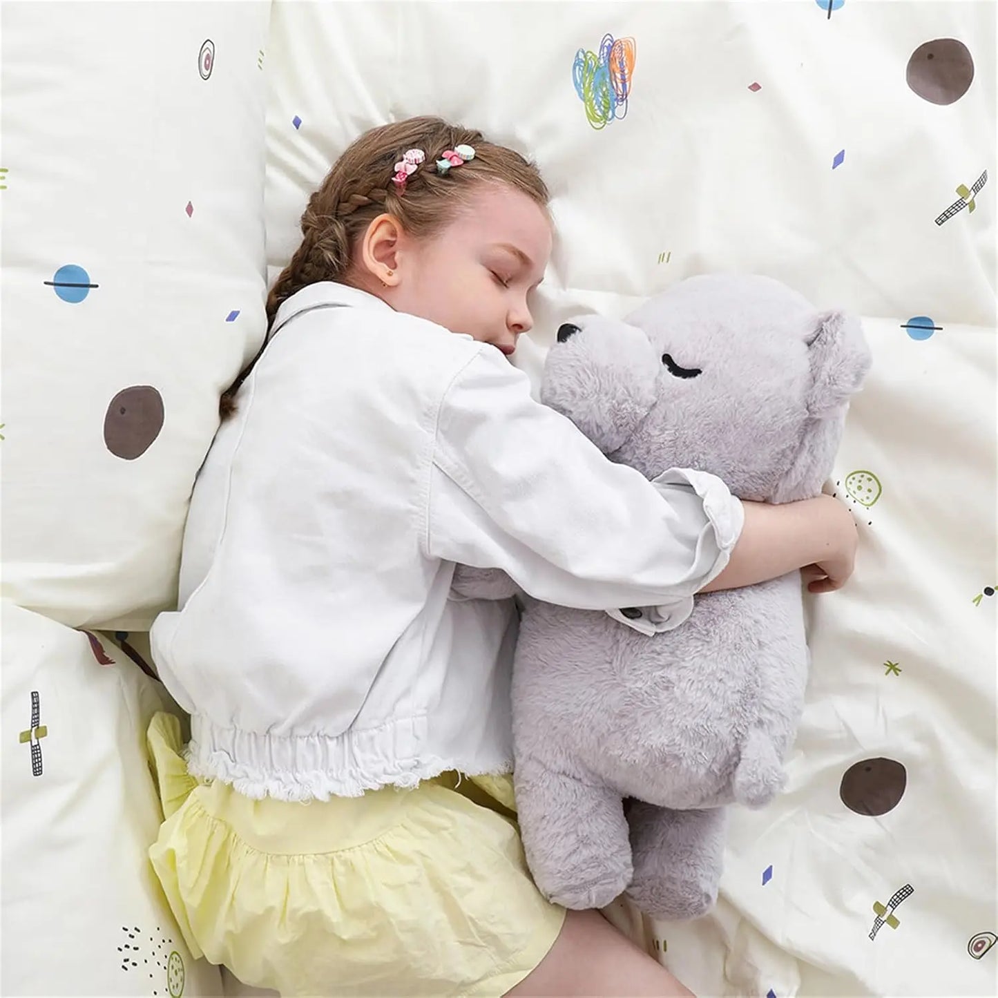 Tezituor 20" Big Teddy Bear Stuffed Animals, Soft Koala Bear Plush Toy Hugging Baby Pillow for Kids, Gray