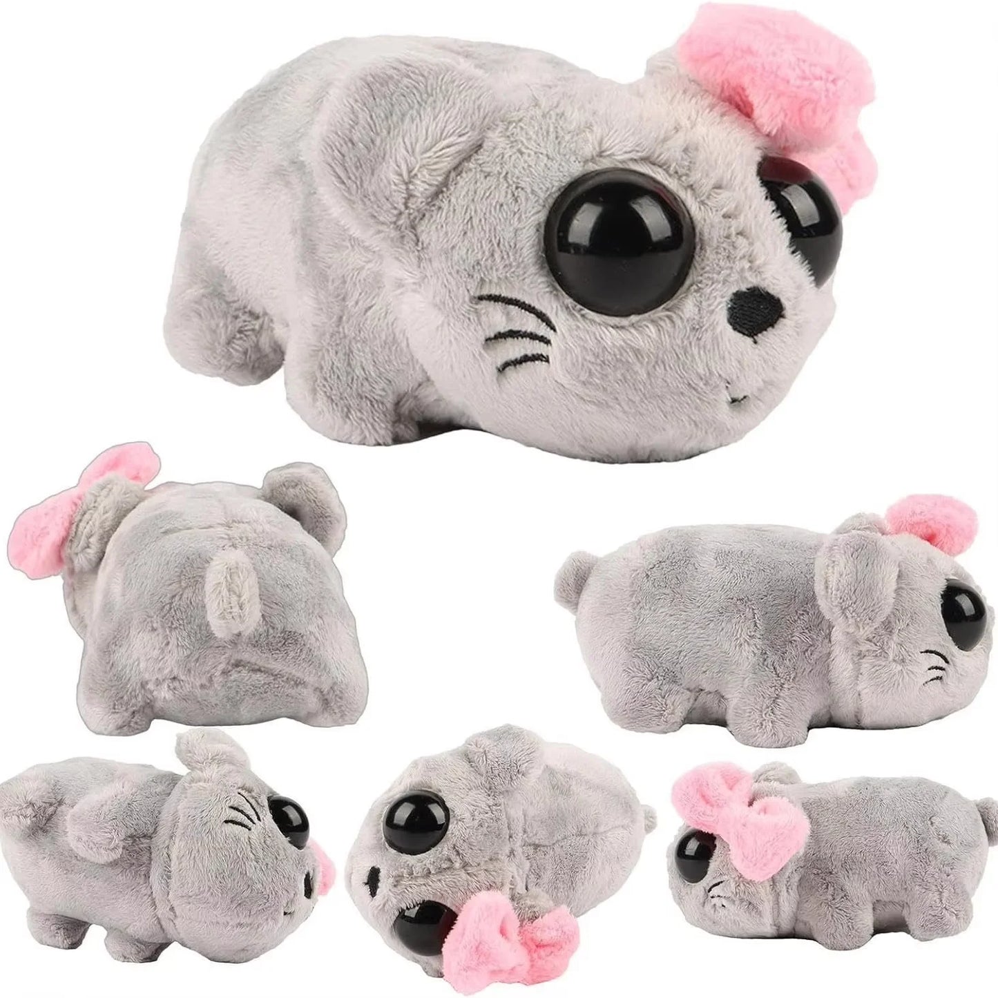 New Kawaii Sad Hamster Brinquedo de pelúcia musical infantil de pelúcia fofa, bonecas infantis, presente de Natal e aniversário