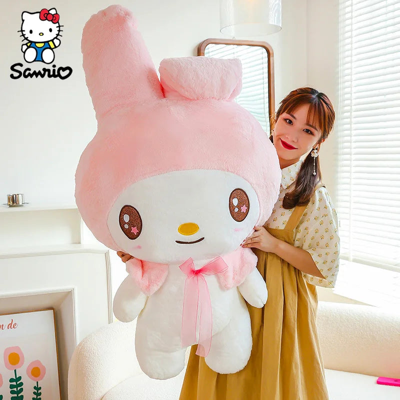 Kawaii Sanrio Plush Toys 25cm Kuromi My Melody Plushies Dolls Cute Sanrio Merch Cartoon Anime Stuffed Plush Toys Birthday Gifts