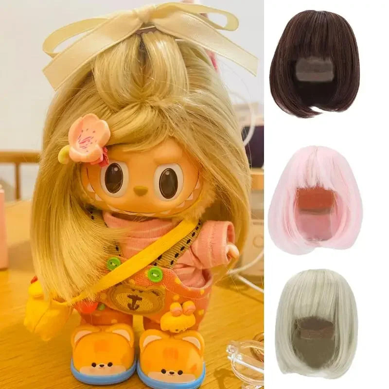 Doll Wig High Temperature Fibre Durable BJD Hair for Playing of upset duck for labubu doll Decoration