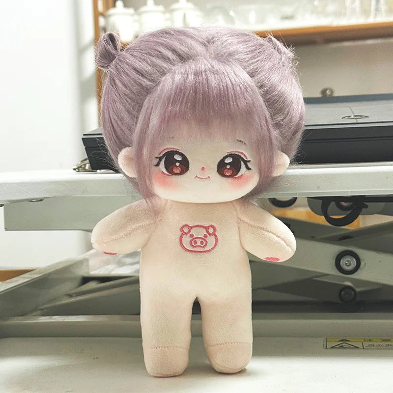 20cm Kawaii Plush Cotton Doll Idol Stuffed Super Star Figure Dolls Twelve Constellations Doll Can Change Clothes Gift