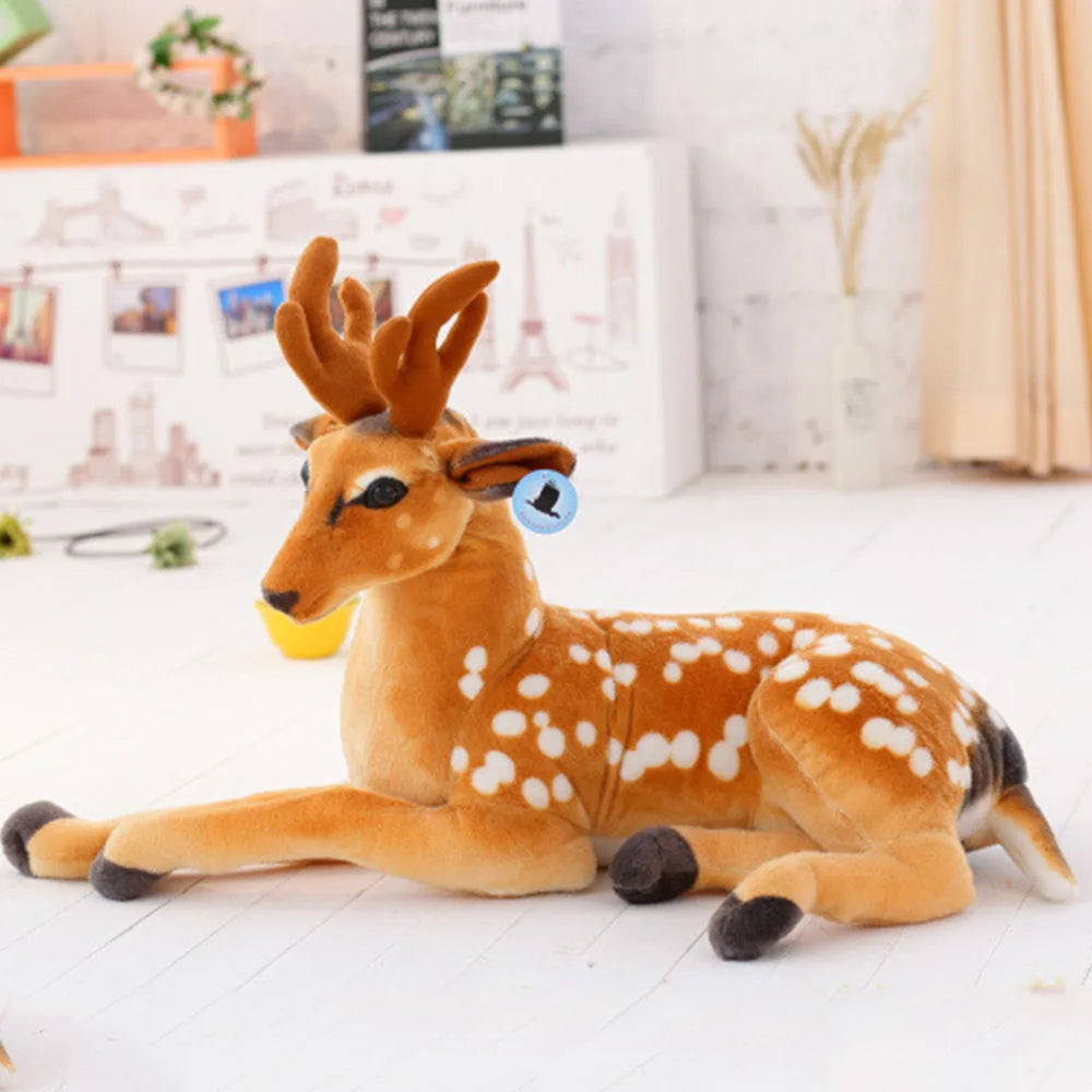 30/60cm Plush Toys Deer Movies Soft Stuffed Animals Deer Baby Plushie Christmas Room Decoration Doll Stuffed Toys Kids Gifts