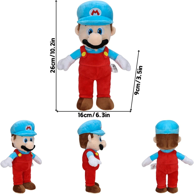 Kawaii Elephant Mario Luigi Princess Peach Daisy Toadette Soft Plush Toys Poplin Fire Spike Rolla Koopa Condart Pleuche Dolls