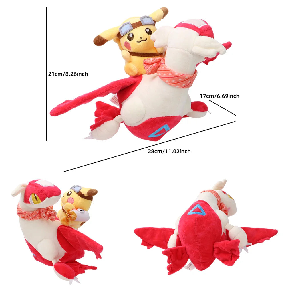 2024 Pokemon Pikachu Latios Latias Bulbasaur Squirtle Charmander Plush Toy Anime Stuffed Animal Doll for Kids Collection Gift