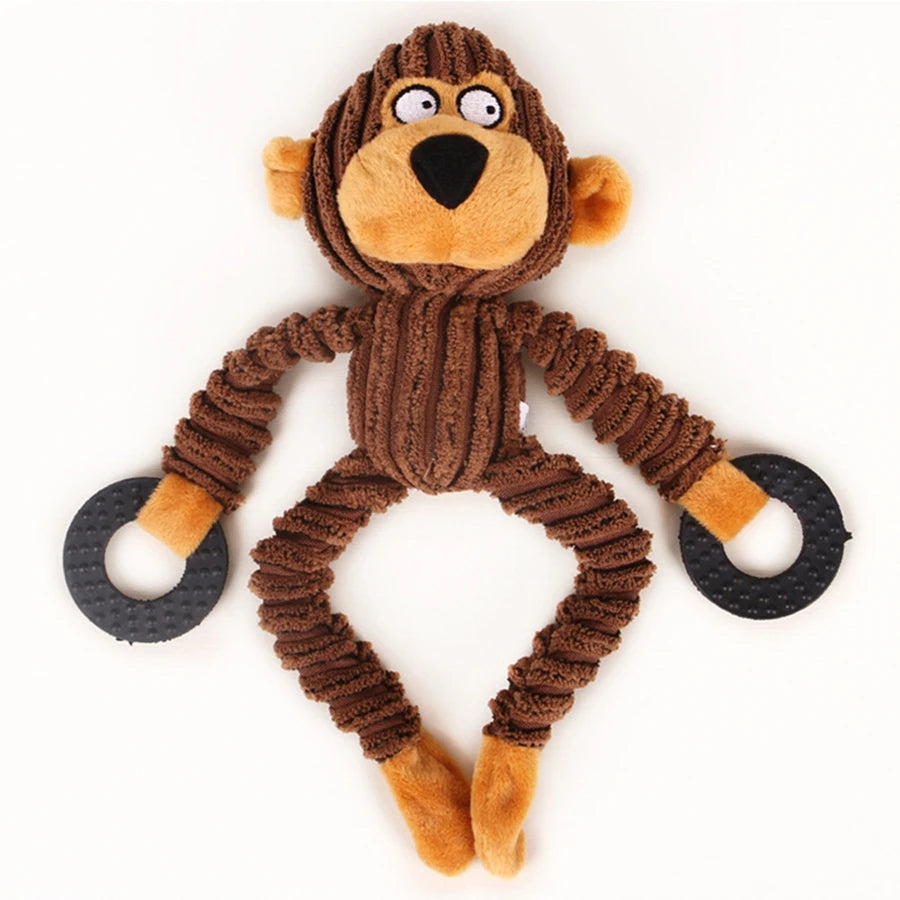 1pcs pet plush toys for relieving boredom, biting and grinding teeth, and making noise for dogs