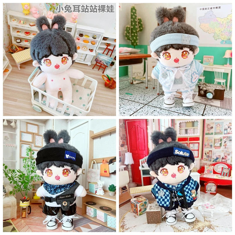 20cm IDol Doll Star Plush Cotton Dolls Cute Stuffed Plushies Figure Dolls Toys Fans Collection Children Gifts