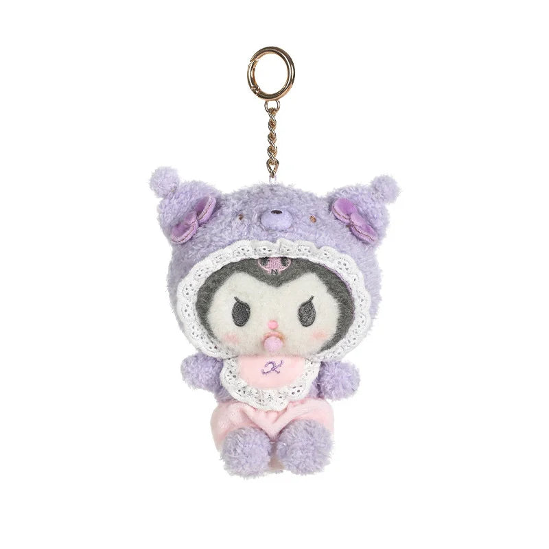 Kawaii Sanrio Hello Kitty My Melody Cinnamoroll 15Cm Plush Doll Pendant Baby Series Keychain Bag Pendant 20Cm Doll Birthday Gift