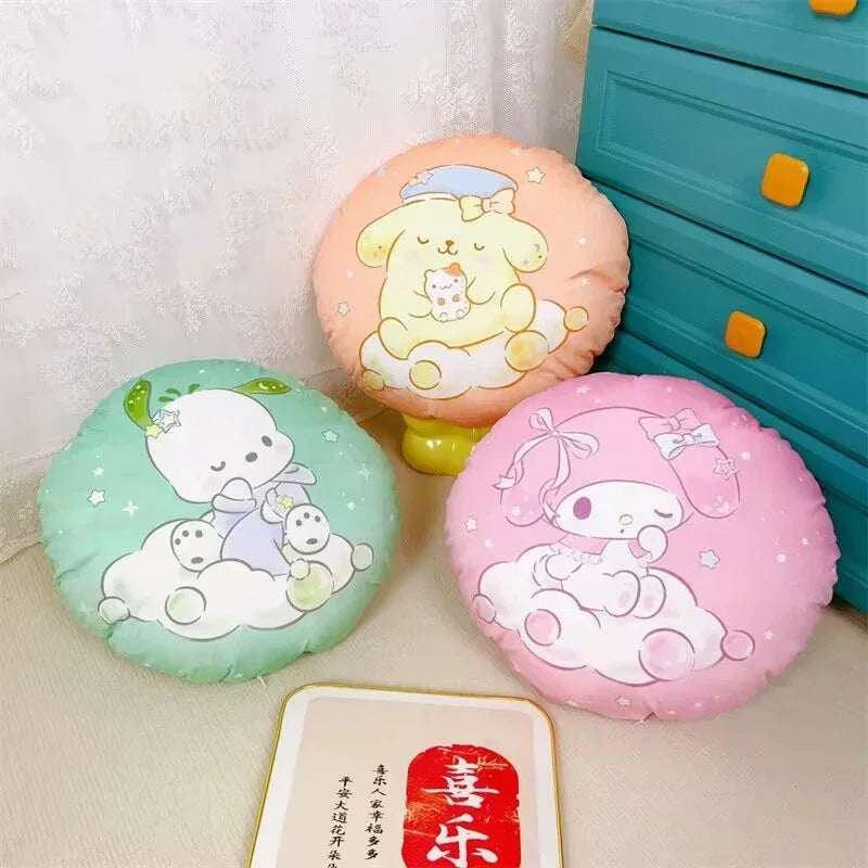 Sanrio Lovely Pillow My Melody Hello Kitty Cartoon Double-sided Printed Pilow Back Cushion Sofa Bed Home Decor Girl Washable