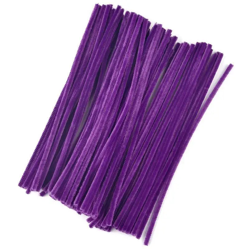 Plush Stick 100pcs Twisting Bar Chenille Stems Wire Pipe Kids Toys DIY Children Educational Toy Creative Handmade Craft Supplies