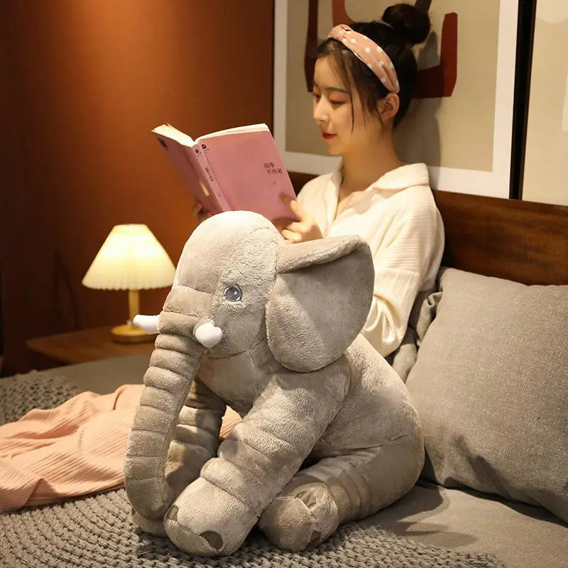 1Pcs 60cm INS Elephant Soft Pillows Kids Sleeping Pillow Stuffed Elephant Comforter Plush Animal Cushion Best Gift For Kids