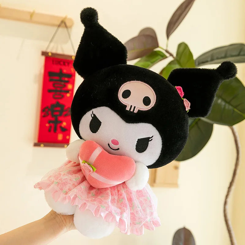 30/40cm Sanrio Kuromi Melody Plush Toy Doll Gifts Plushies Stuffed Animal Doll Children's Birthday Gift Doll Pillow Gift