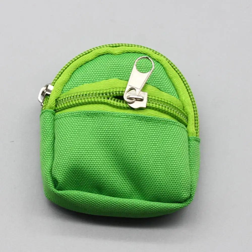 For Labubu BJD MD Doll Small Rag Doll Double Zipper School Bag Doll Coin Purse Backpack(only backpack)