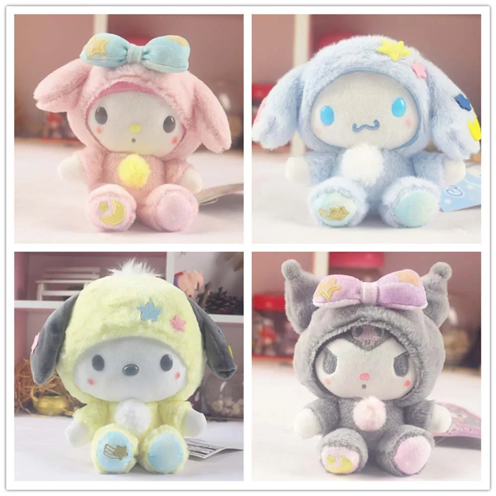 20cm Sanrio Plushie Doll Kawaii Stuffed Animals Cute Hello Kitty Kuromi My melody Cinnamoroll Plush Toy Home Decor Children Gift