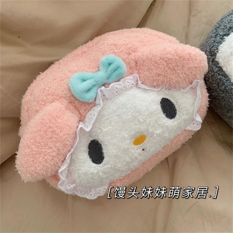 Lovely Japanese Style Kuromi My Melody Cosmetic Case Cosmetic Bag Lolita Shoulder Bag Handbag Plush Bag Cute Gifts For Girl