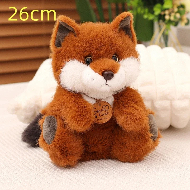 30/40cm Soft Fluffy Fox Plush Toy Kawaii Cartoon Animal Fox Stuffed Doll Girls Lover Valentine's Gift Cute Sofa Decor Pillows