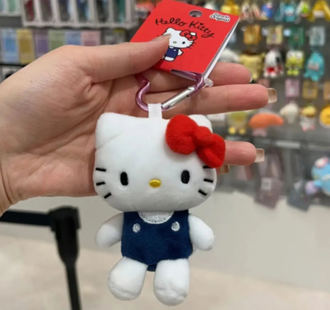 Sanrio Lovely Hello Kitty Plush Keychain Kawaii Anime Kt Backpack Pendant Soft Stuffed Cartoon peluche Stuffed Doll Gift For Kid