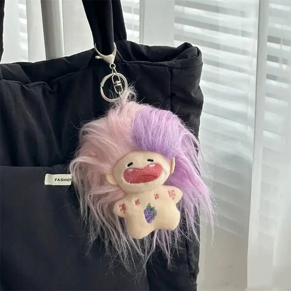 Durable 10cm Long Hair Constellation Stuffed Doll Plush Cartoon Pendant Keychain Hanging Bags Decor Cute Bag Pendant