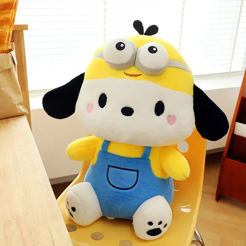 32/42CM Sanrio Plushies Pochacco Stuffed Plush Cross-dressing Doll Cos Bear Pochacoo Cute Toys Decoration Children Birthday Gift