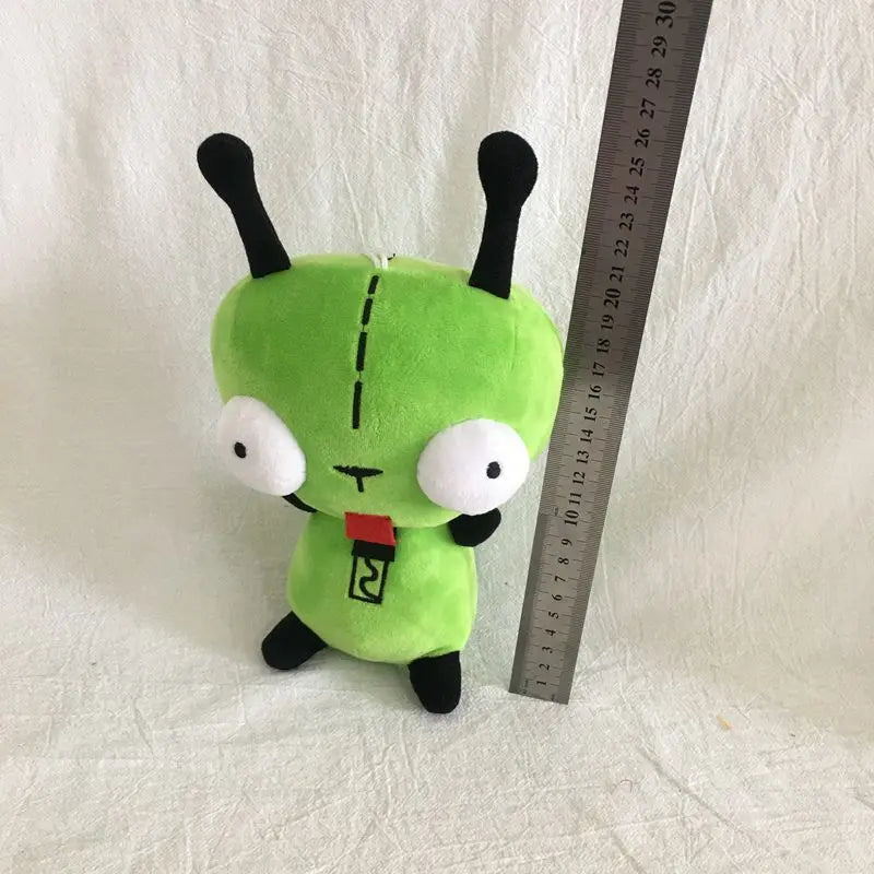 New Alien Invader Zim 3D Eyes Robot Gir Knapsack Cute Stuffed Plush Green Kawaii Plush Doll Knapsack for Gir’s Xmas Gifts