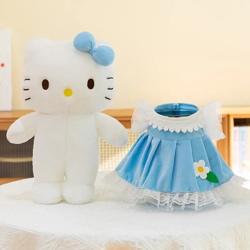 40/50CM Sanrio Hello Kitty Plush Cute Movie KT Cat Cute Girl Princess Dress Peluche Doll Soft Stuffed Toy Children Xtmas Gift