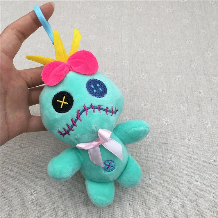 10CM Disney Toy Story Stitch Keychains Kawaii Anime Toys Lilo & Stitch  Pendant Cartoon Stuffed Anime Stitch Keychain Strap Toys