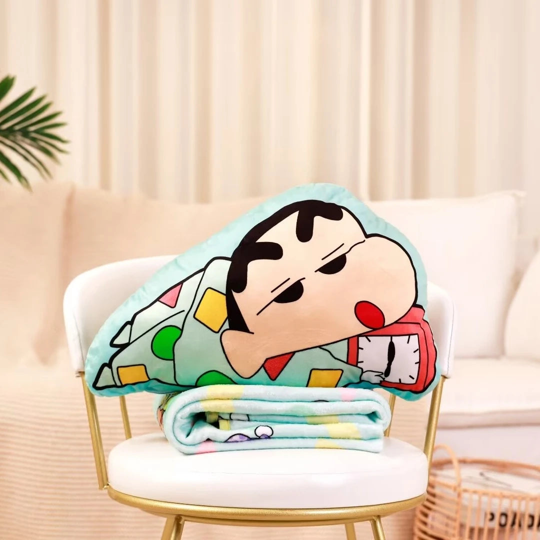 Cartoon Anime Comfortable Cushion Blanket Cuddly Pillow Blanket Stuffed Double Sided Printing Pillow Gifts Girl Sofa Bed Decor