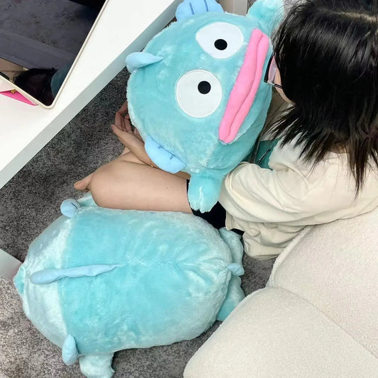 55cm Cute Hangyodon Plushies Very Soft Cartoon Stuffed Anime Throw Pillow Japanese Style Back Cushion Cuddly Plush Toy Gifts