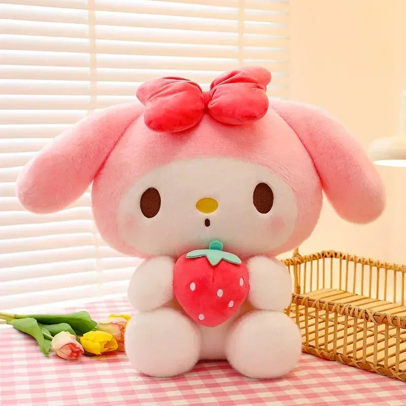 100cm Super Big Size New Sanrio Kuromi Cartoon Strawberry Plush Toy Doll My Melody Stuffed Animal Christmas Gift Plushies