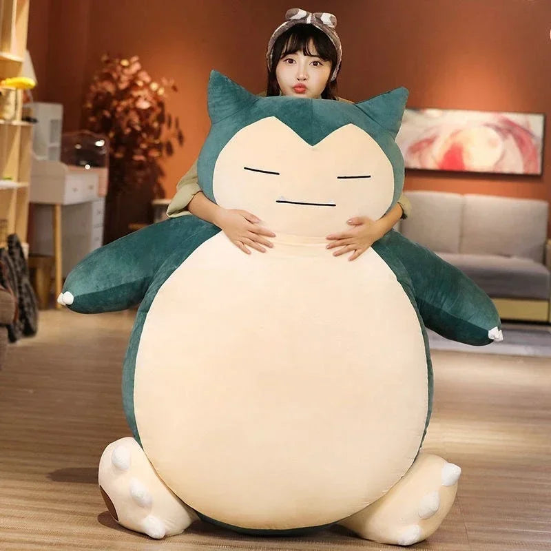 100/200cm Giant Snorlax Plush Pokemon Plush Toys Kawaii Soft Snorlax Leather Shell Plushie NO Filling Pillow Gifts for Boys