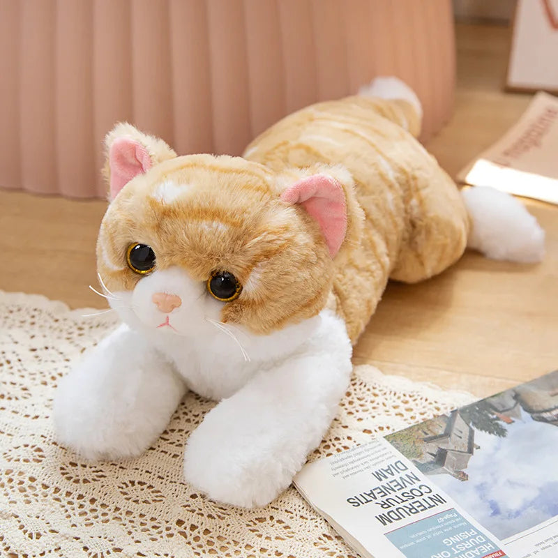 Stuffed Lifelike Cats&Dog Plush Toy simulation Shorthair Kawaii Cat Doll Pet Toys Home Decor Gift For Girls Birthday