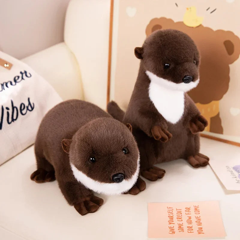 Cute Cartoon Otter Plush Toys Baby Kids Cute Kawaii Soft Stuffed Simulation Animal Dolls For Christmas Holiday Birthday Gift