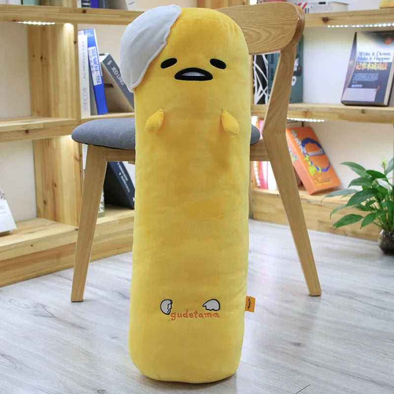 Big Size Gudetama Plush Toy Japanese Style Long Pillow Hug Sleeping Plushies Back Cushion For Sofa Bed Birthday Gifts Washable