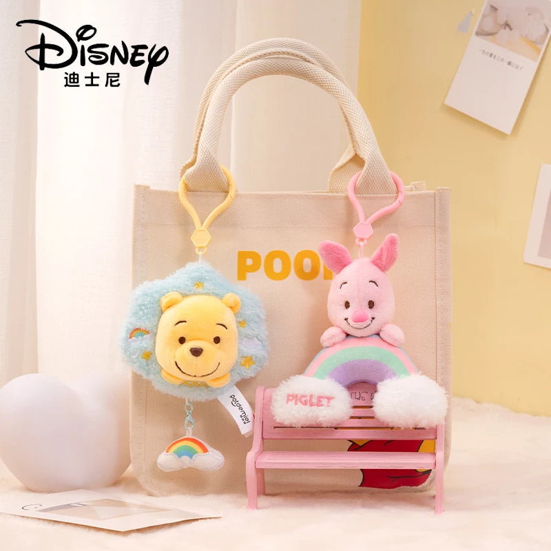 Disney Winnie the Pooh piglet Plush Toy Anime Cartoon & Cute Doll keyring Children's Toy Backpack Pendant Birthday Present