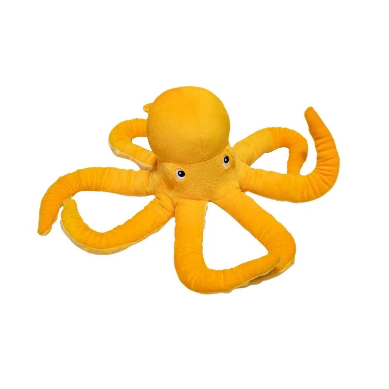 30/40/50CM Simulation Yellow Octopus Plush Toy Lifelike Stuffed Animals Plushies Doll Cartoon Soft Pillow Xmas Birthday Gift