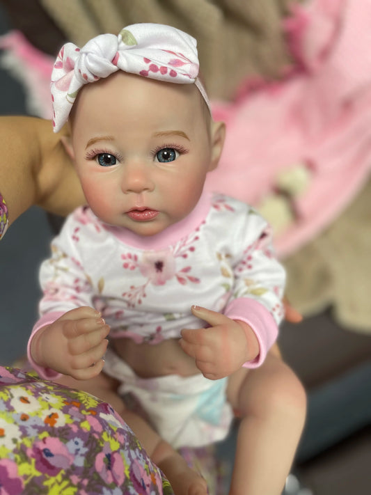 18Inch Lifelike Full Body Silicone Vinyl Girl Raven Washable Reborn Baby Doll With Painted Hair Bebe Reborn Toys Christmas Gift