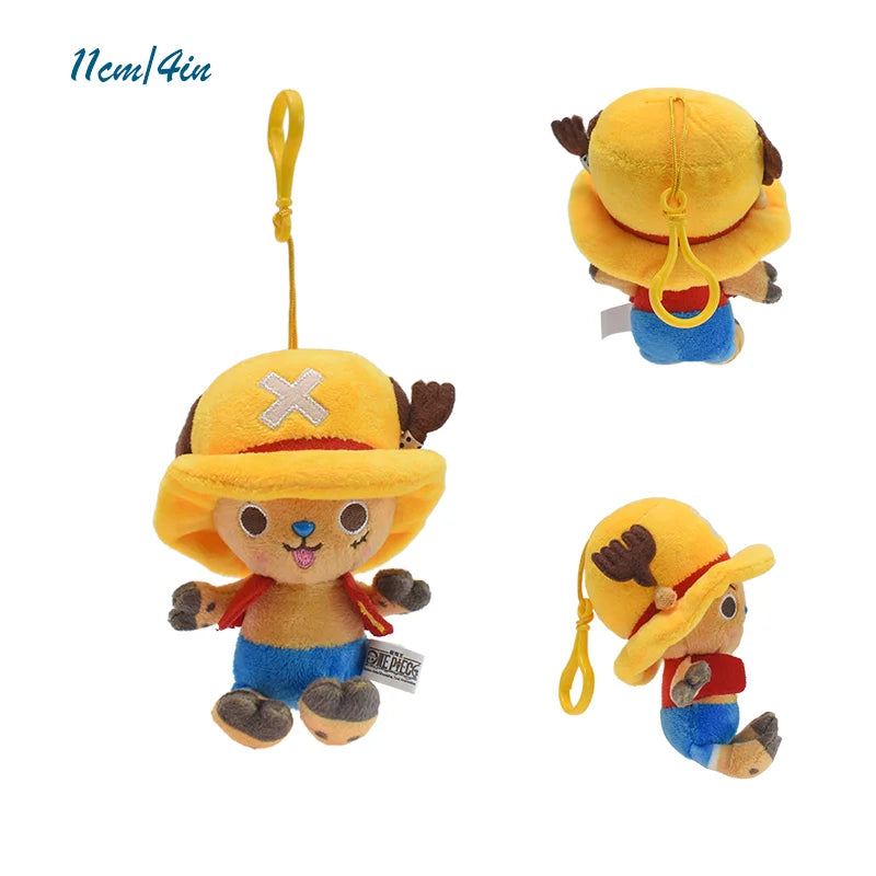 Original One Piece Plush ToysTony Tony Chopper Monkey D Luffy Vinsmoke Sanji Anime Stuffed Sabo Anime Peluche Doll Pendants Gift