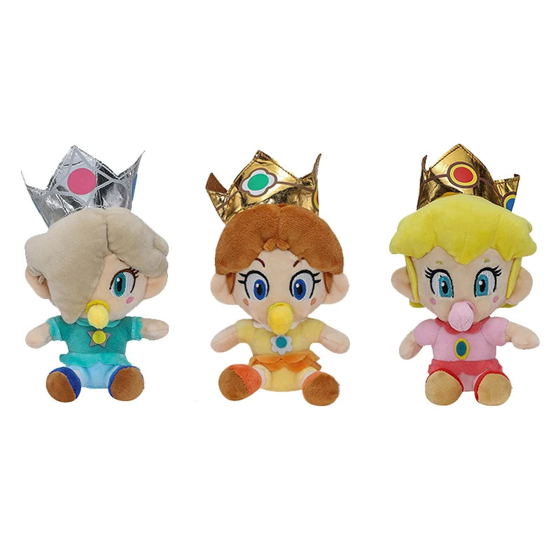 7 Styles Mario Bros Plush Toys Princess Peach Daisy Rosalina Luigi Doll Anime Figures Baby Cartoon Classic Game Gift