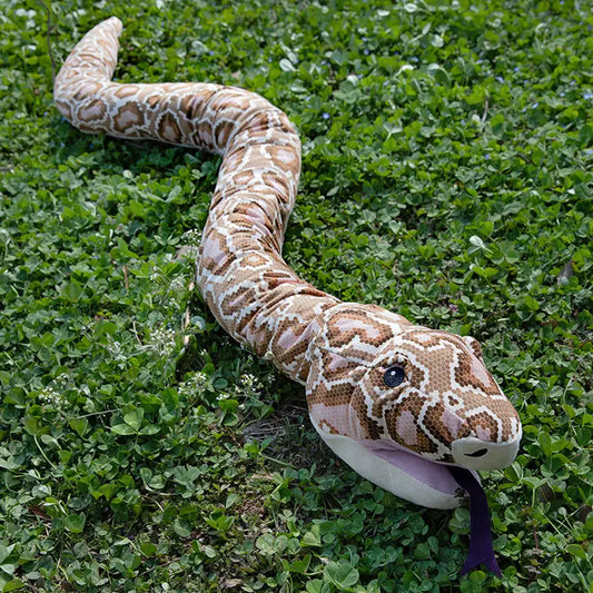 lifelike snake Plush Simulated Python Plush Lovely Animal Hand Puppet Toys Stuffed Snake Doll Home Decor Xmas Exquisite Kid Gift