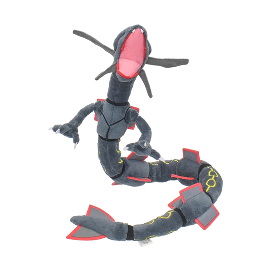 Shiny Rayquaza Plush Toys Stuffed Animal Game for Collectible Gift,Soft Plushies,Cute Cartoon Character Black 12 Inch