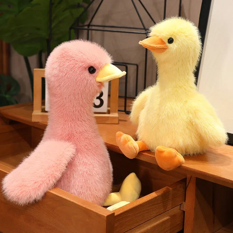 34/45cm Kawaii Lifelike Call Duck Plush Toy Realistic Cute Colour Duck Stuffed Animal Toy Gift For Kids Pets Simulated Duck Gift